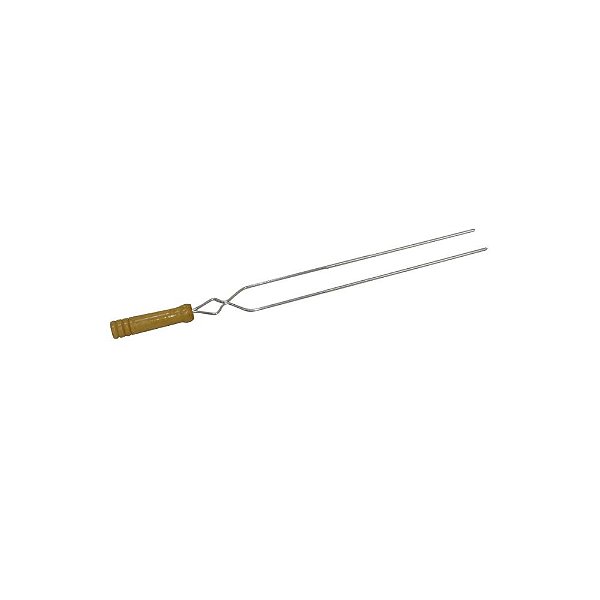 Espeto duplo para churrasco 95cm
