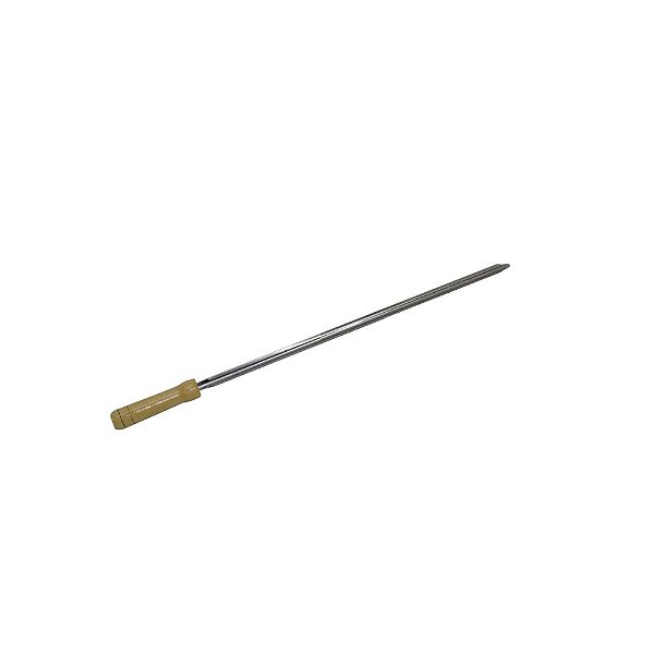 Espeto em aço inox 75cm