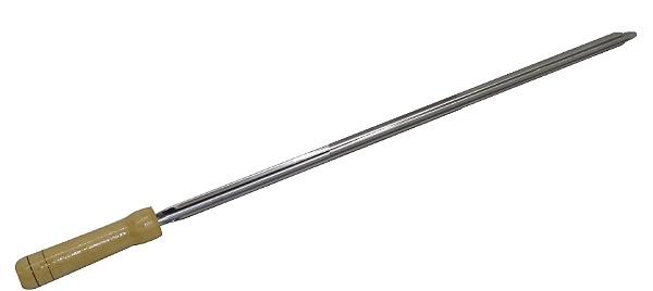 Espeto em aço inox 85cm