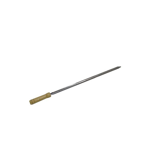 Espeto em aço inox 85cm