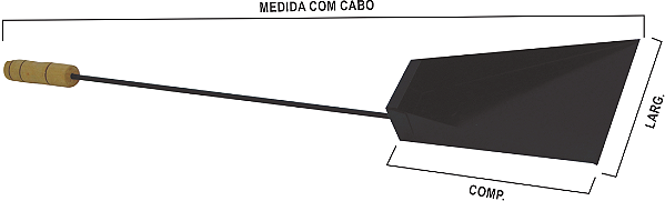 Pazinha para cinzas cabo longo