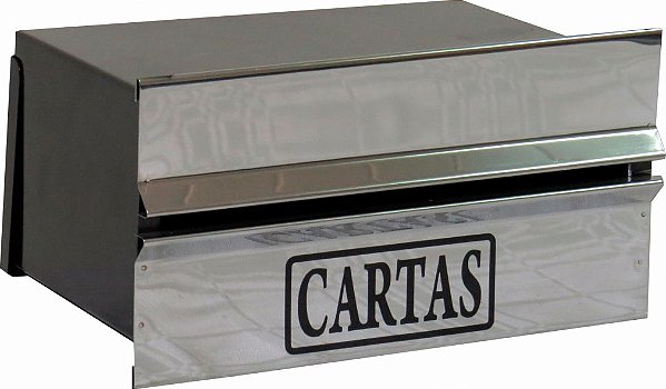 Caixa de Correio Popular - Inox 20x23x11 para muro