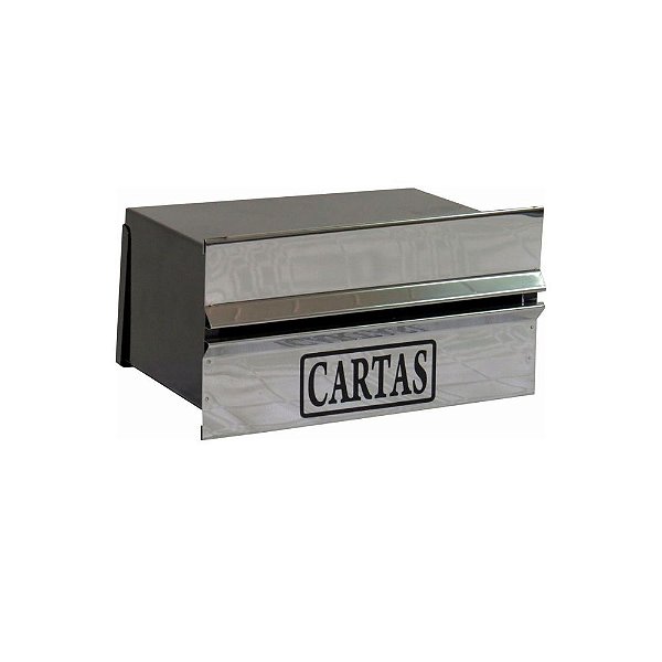 Caixa de Correio Popular - Inox 20x23x11 para muro