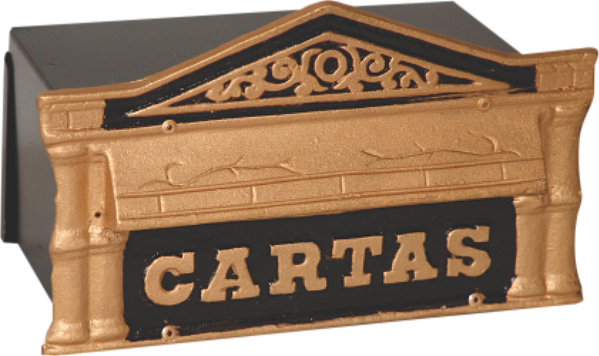 Caixa de correio colonial cartas 15x25x12 para muro