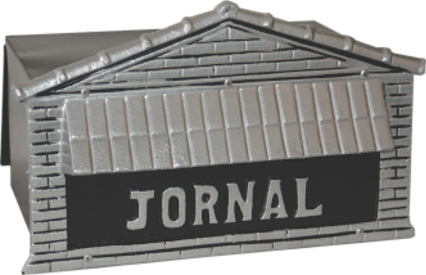 Caixa de correio jornal 25x36x16 para muro