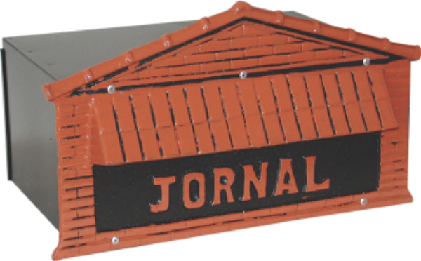 Caixa de correio jornal 15x36x16 para muro