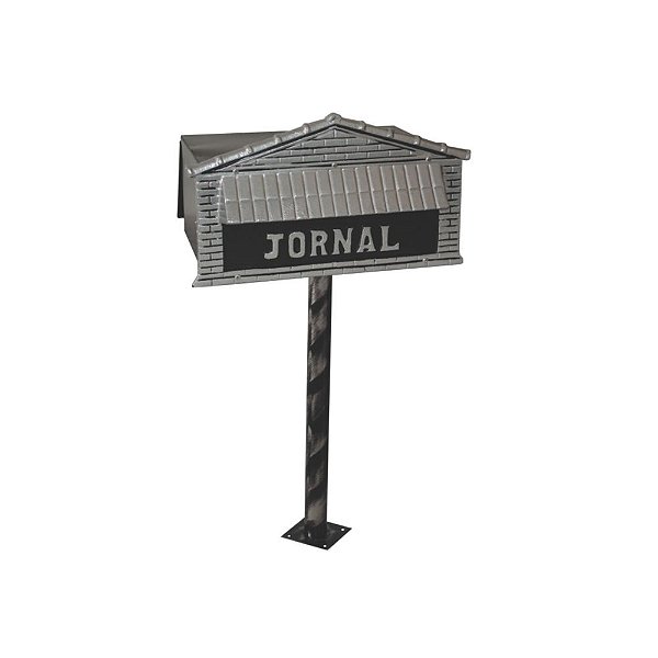 Caixa de correio jornal com pé 25x36x16
