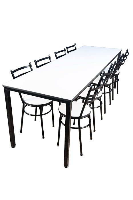 ST MR C.BIST. MDP-04 - KIT 1 MESA E 4 CADEIRAS DE REFEITORIO