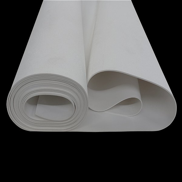 Manta de Borracha Silicone Branco Áspero / Liso 1m²