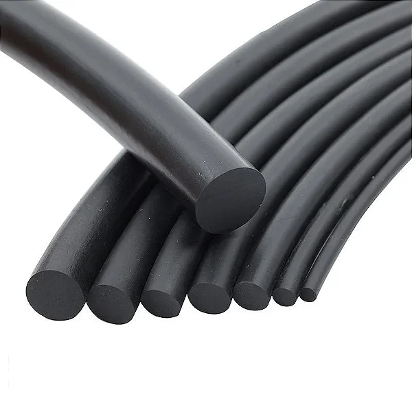 Perfil de Borracha EPDM Redondo de 7mm a 13mm - 1 metro