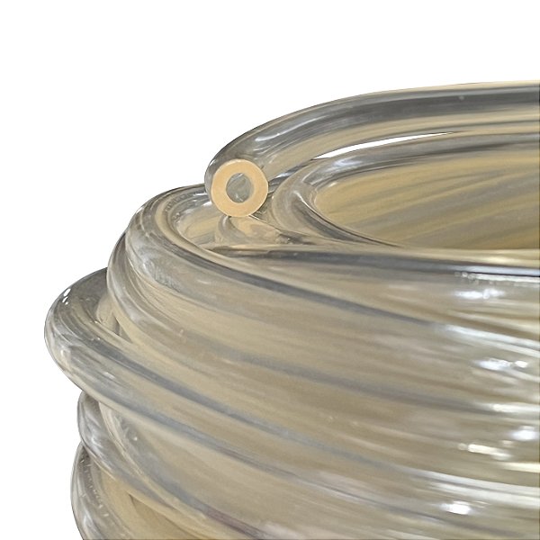 Tubo Cristal Amarelo para Gasolina 5mm x 2,5mm - 1 metro