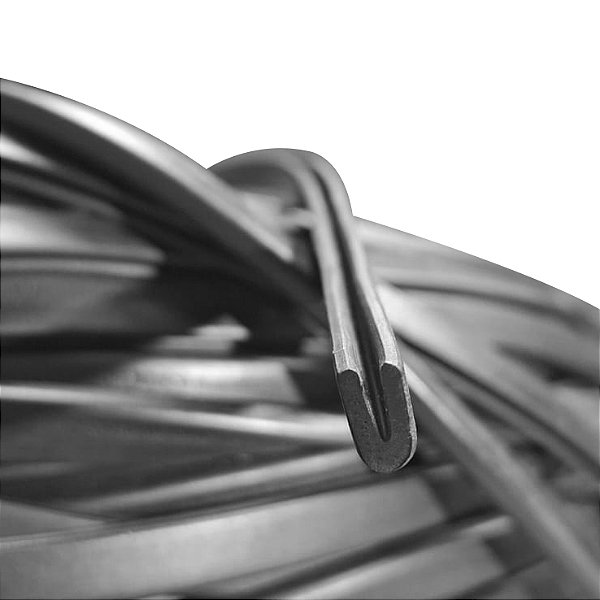 Perfil de Borracha Tipo U REF: 109 - 1 metro