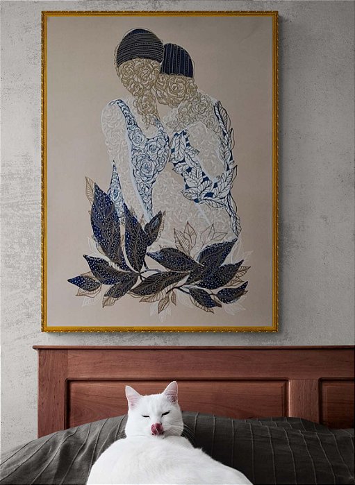 irmãs de mergulho | pintura sobre papel