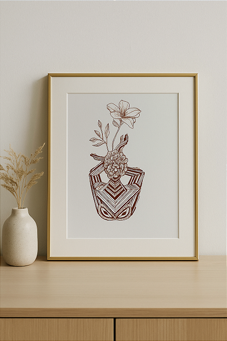 brota o feminino | A4 | ilustração original