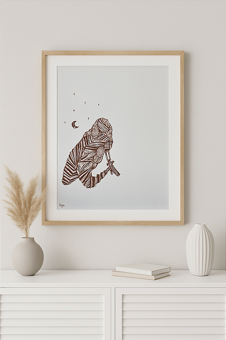 filha da lua | A4 | ilustração original
