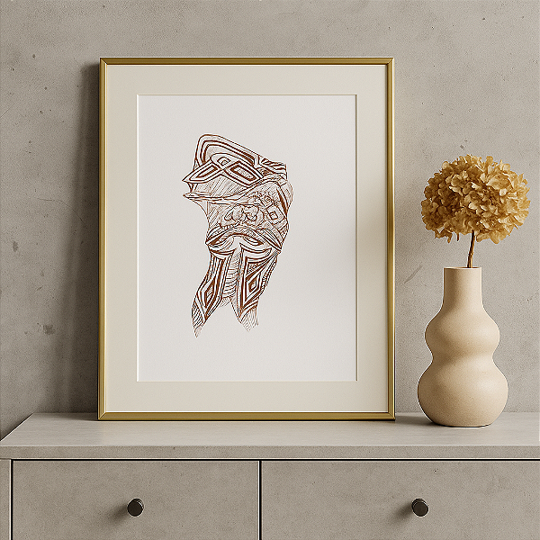 despir com coragem | A4 | ilustração original