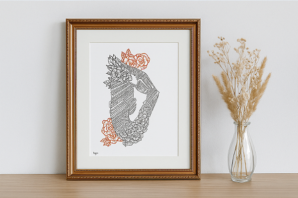 o que toco, aflora | A4 | ilustração original
