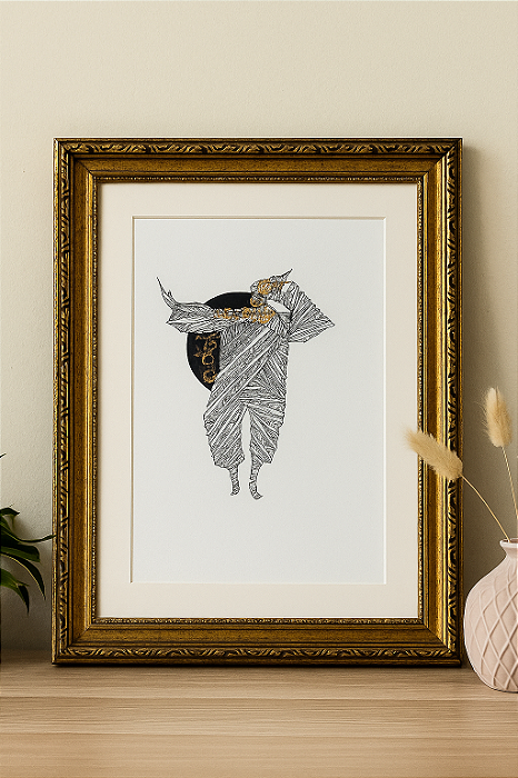 danço no meu espaço I | A4 | ilustração original