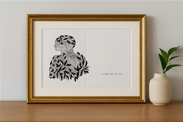 te olho como me vejo | A3 | ilustração original