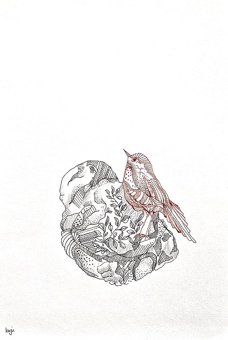 re-pouso | A4 | ilustração original