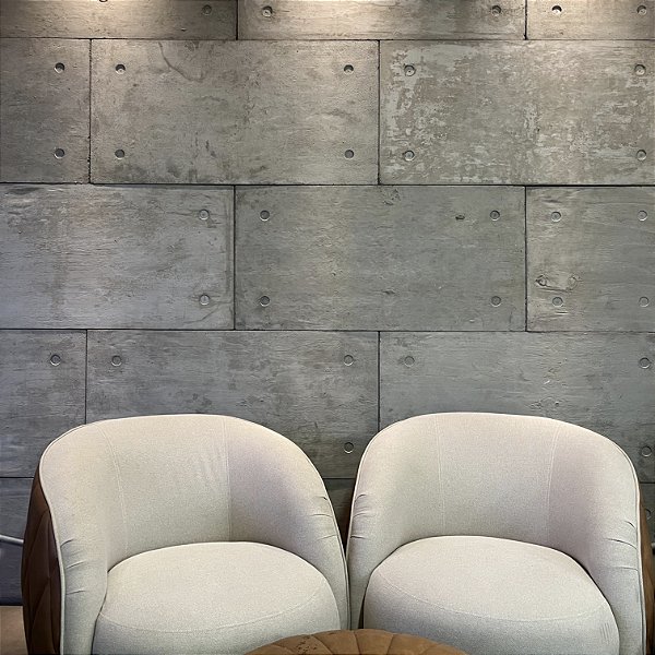 Placa de concreto 4 furos 120x60 cm - Industrial Plate