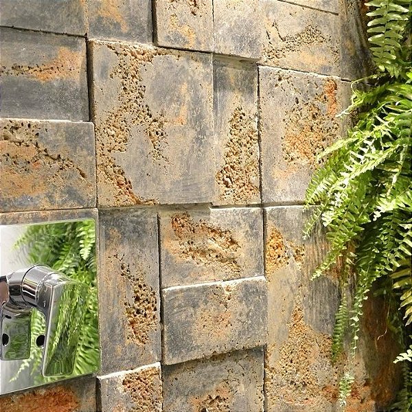 Revestimento Pedra Ferro Mosaico - Iron Class (m²)