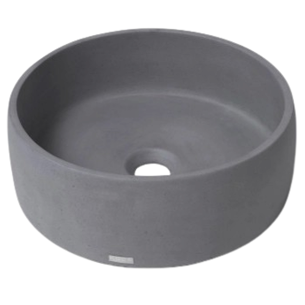 Cuba Redonda de Apoio em Concreto - Grafite