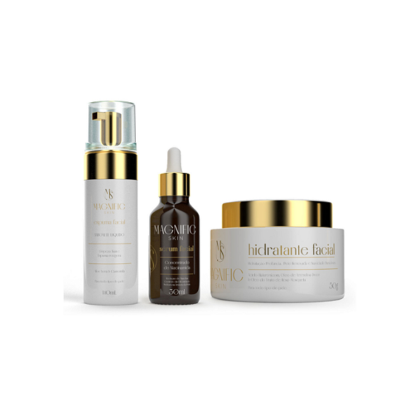 KIT HIDRATANTE FACIAL -SERUM NIACINAMIDA - ESPUMA DE LIMPEZA FACIAL