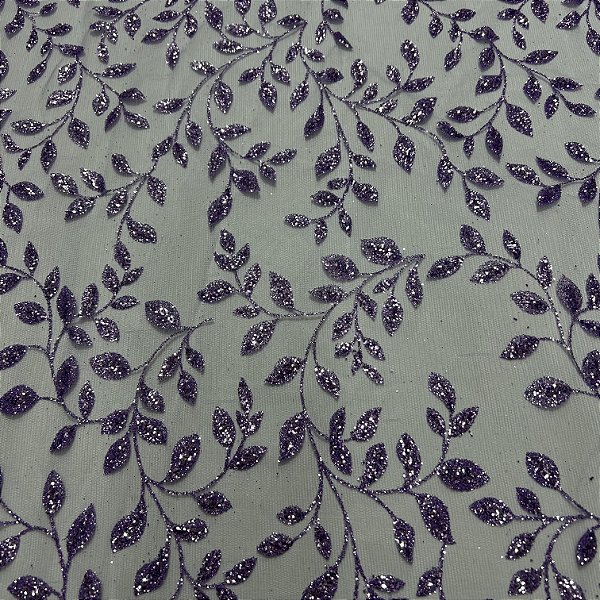 Tule Boreal Folhas G101 Lilás