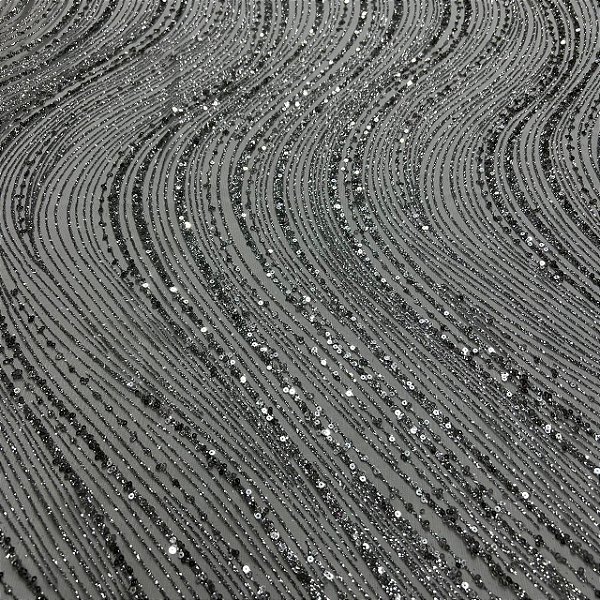 Tule Boreal c/ Paetê P224 Prata