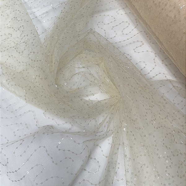 Tule Caminho s/ Fim - Amarelo Creme