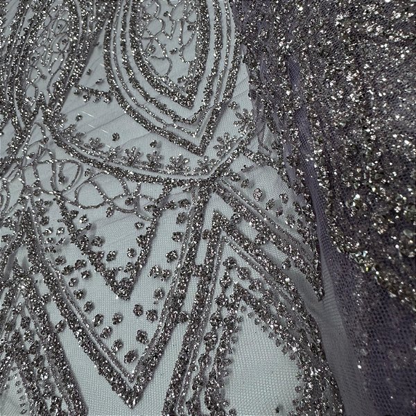Tule Diamante Quebrado F932 - Lilás