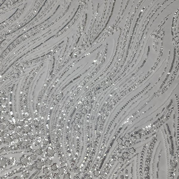 Tule Bordado 15611 Branco