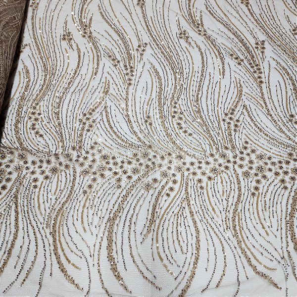 Tule Bordado 15611 Café