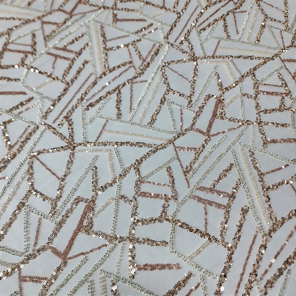 Tule Bordado 15612 Rose