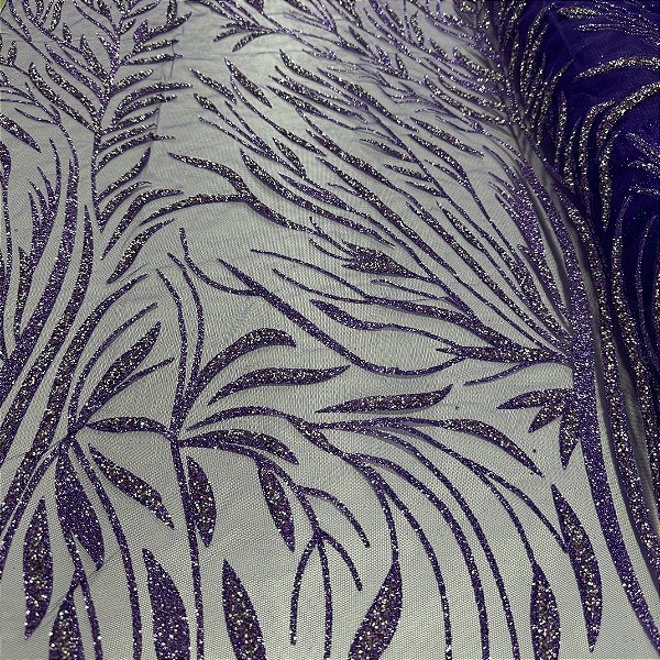 Tule Diamante Quebrado LYD064 Roxo