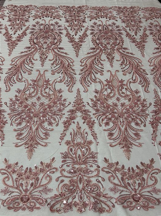 Renda Pedraria 931-5 Rose