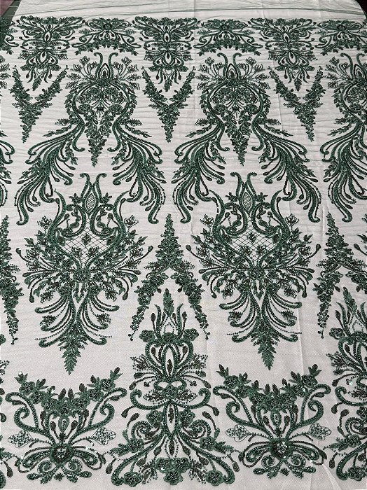 Renda Pedraria 931-5 Verde Esmeralda