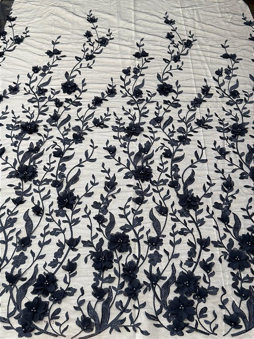 Renda 3D S6125 Azul Marinho