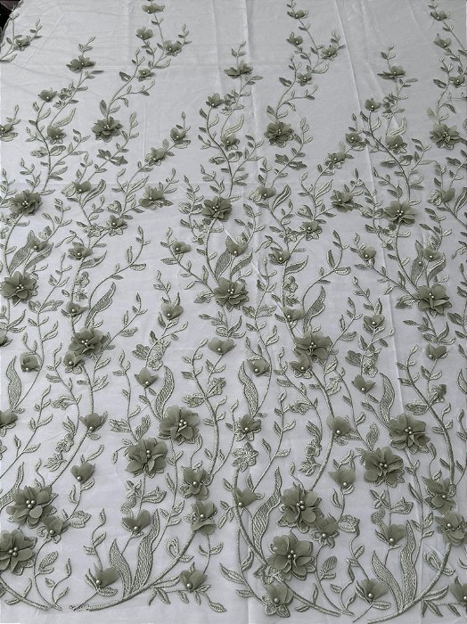 Renda 3D S6125 Verde Menta