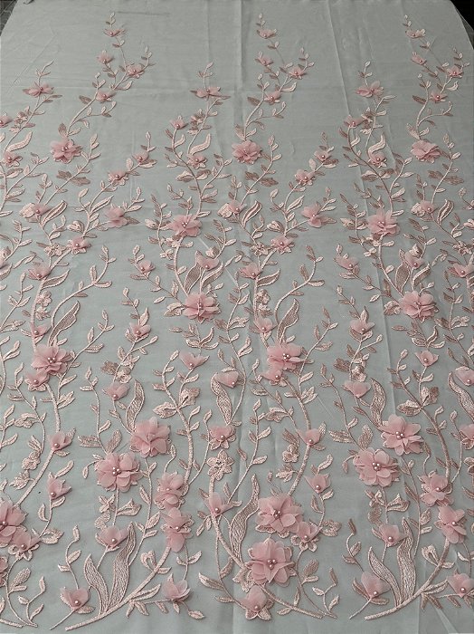 Renda 3D S6125 Rosa BB
