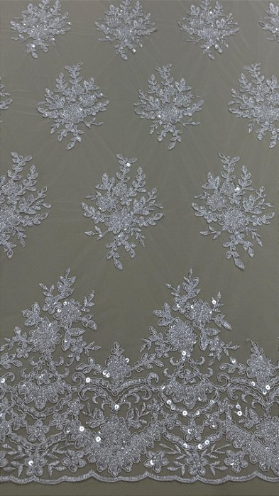 Renda Pedraria HG401 Branco