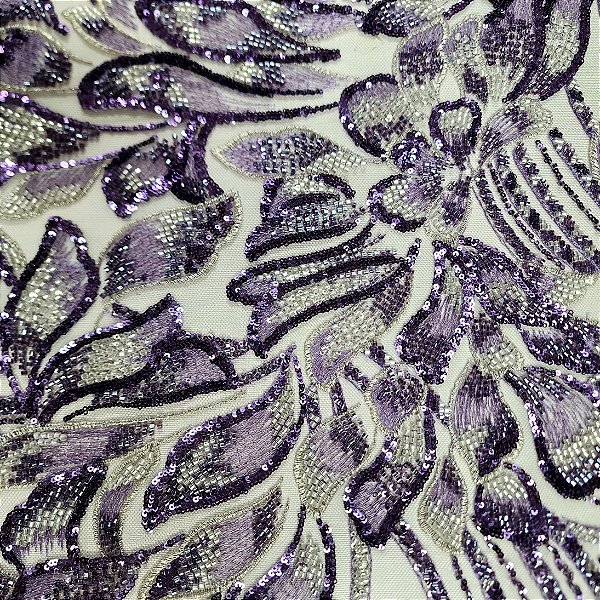 Renda Pedraria 2758 Roxo