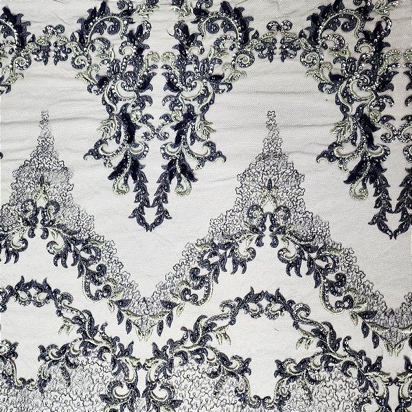 Renda Pedraria A50538 cinza