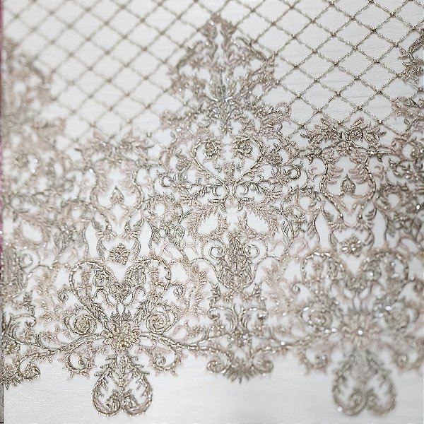 Renda Pedraria A58332 Bege