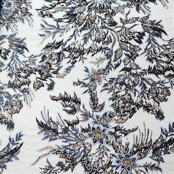 Renda Pedraria HS2059 Serenity/Dourado