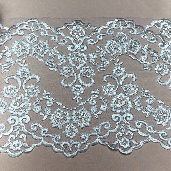 Barrado c/ paetê 1092 Branco