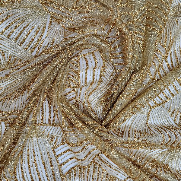 Tule Diamante Quebrado Des.LYX158 Amarelo