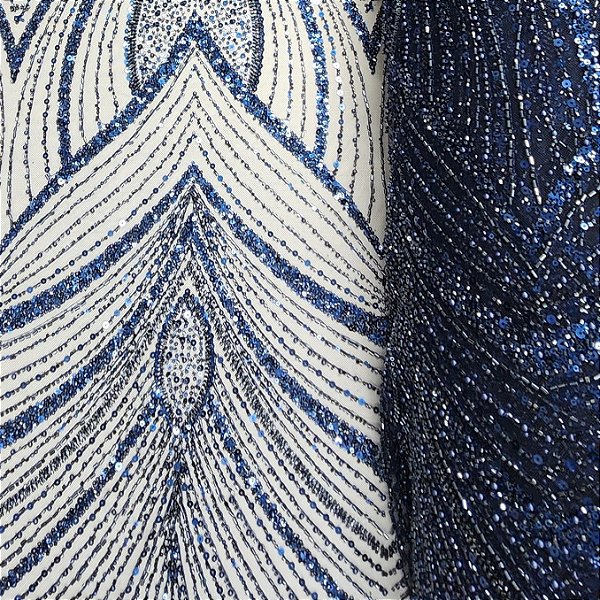 Renda c/ Pedrarias LYD 391 Azul Marinho