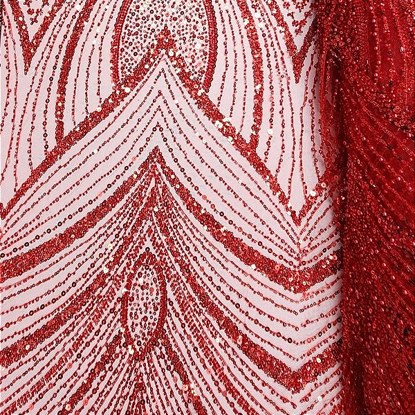 Renda c/ Pedrarias LYD 391 Vermelho